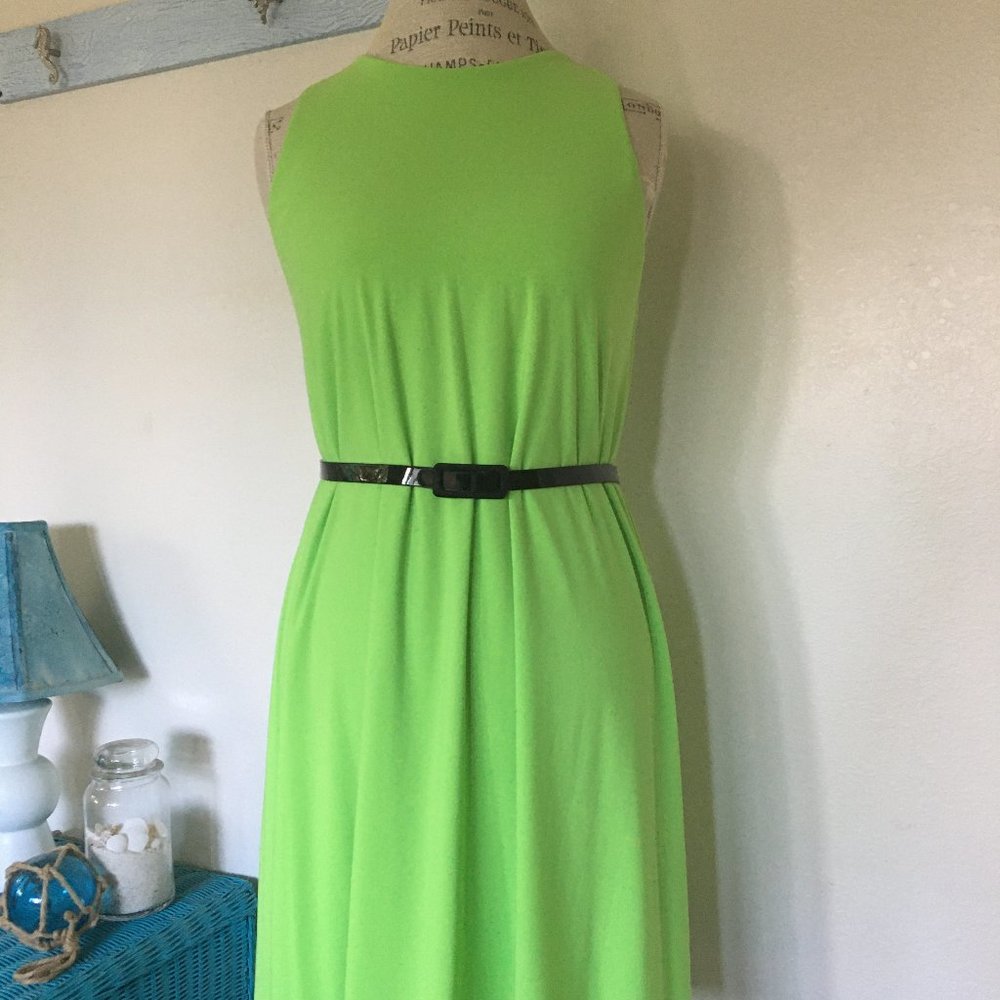 Apple Green Ralph Lauren A-Line Dress
